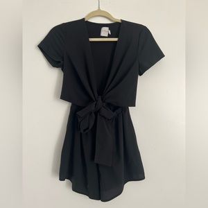 Princess Polly Black Tie Romper